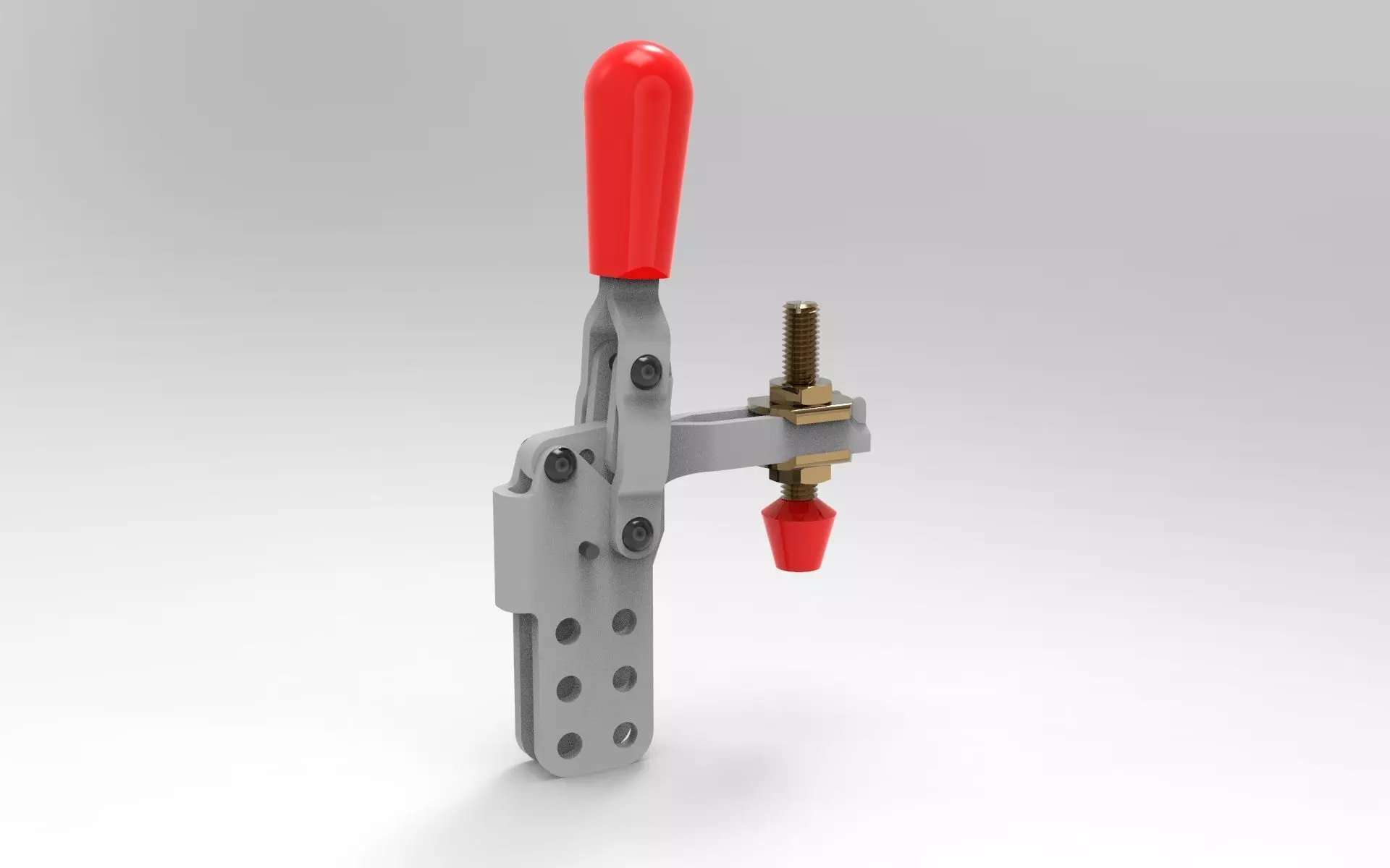Vertical Hold Down Handle Toggle Clamp 3D model_0