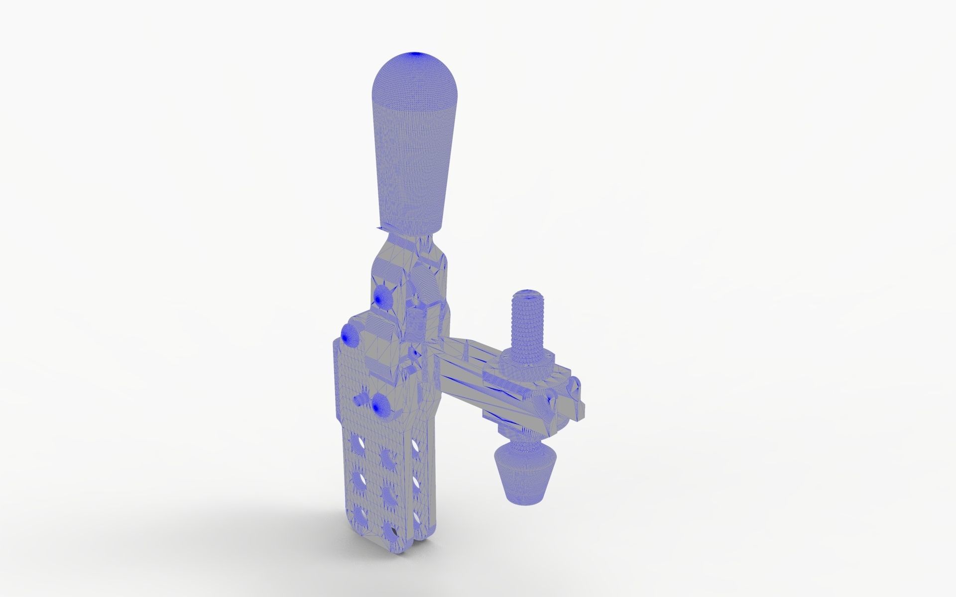Vertical Hold Down Handle Toggle Clamp 3D model_7