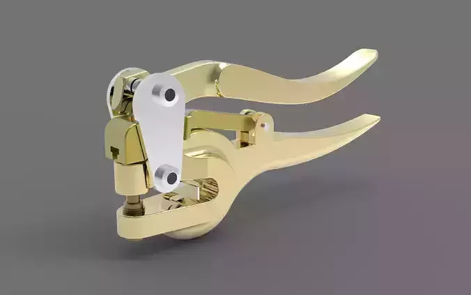 Single One Hole Punch Machine 3D model