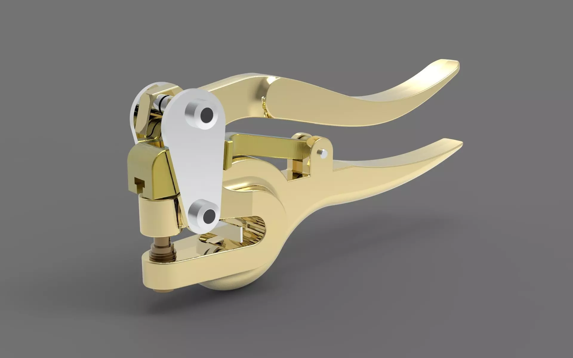 Single One Hole Punch Machine 3D model_0