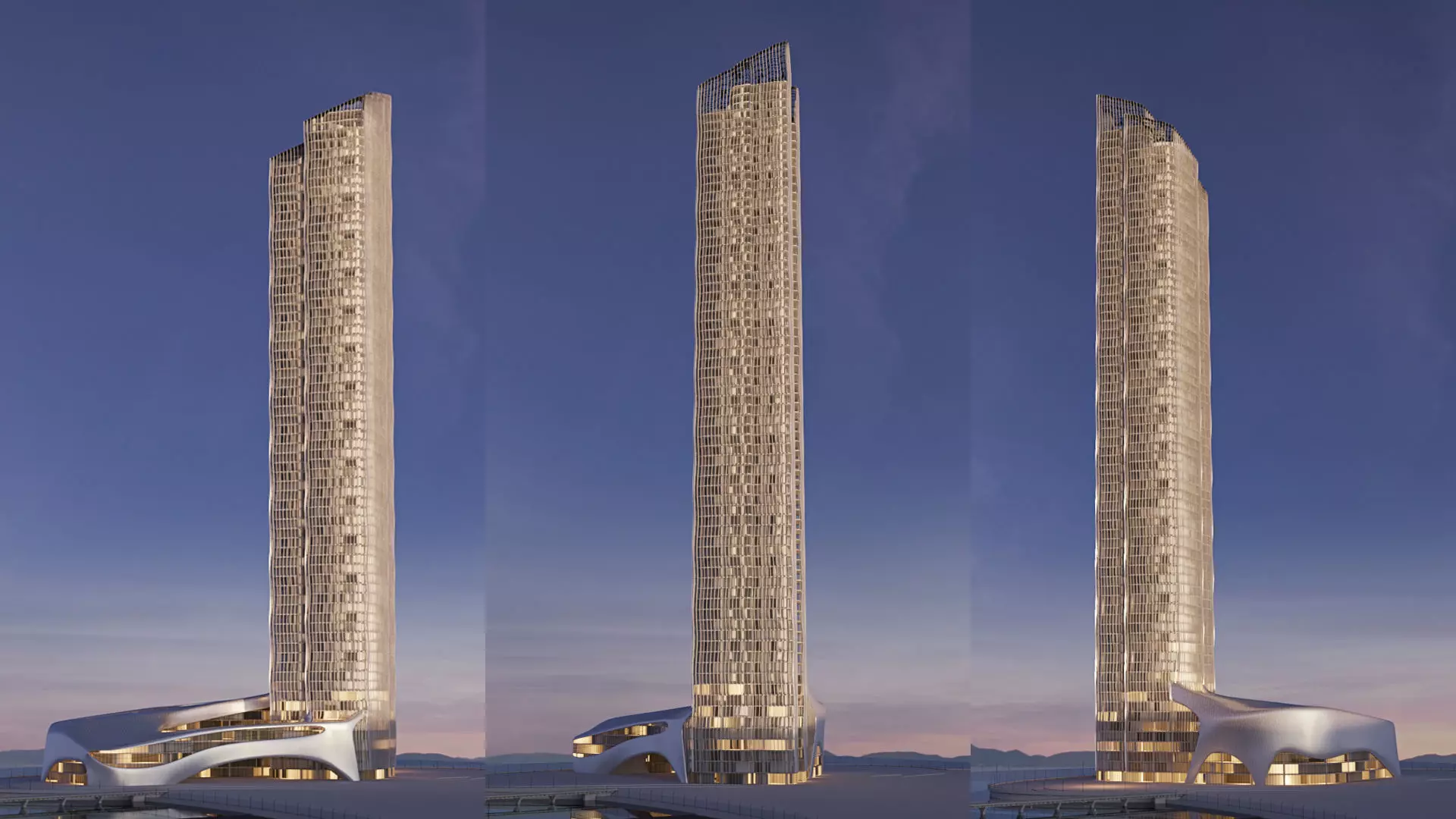 Futuristic building 42 3D model_0