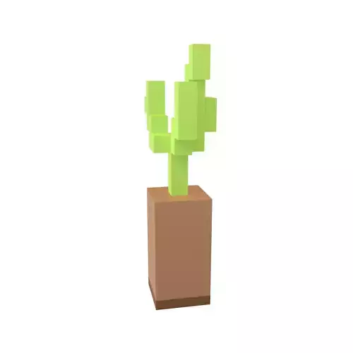 Voxel Potted Plant v1 001