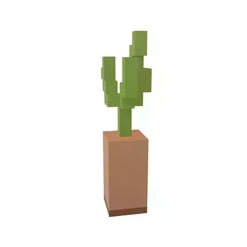 Voxel Potted Plant v1 002