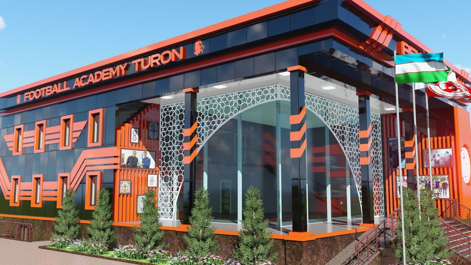 PFC TURON FOOTBALL ACADEMY UZBEKISTAN FERGANA YAYPAN 3D model_7