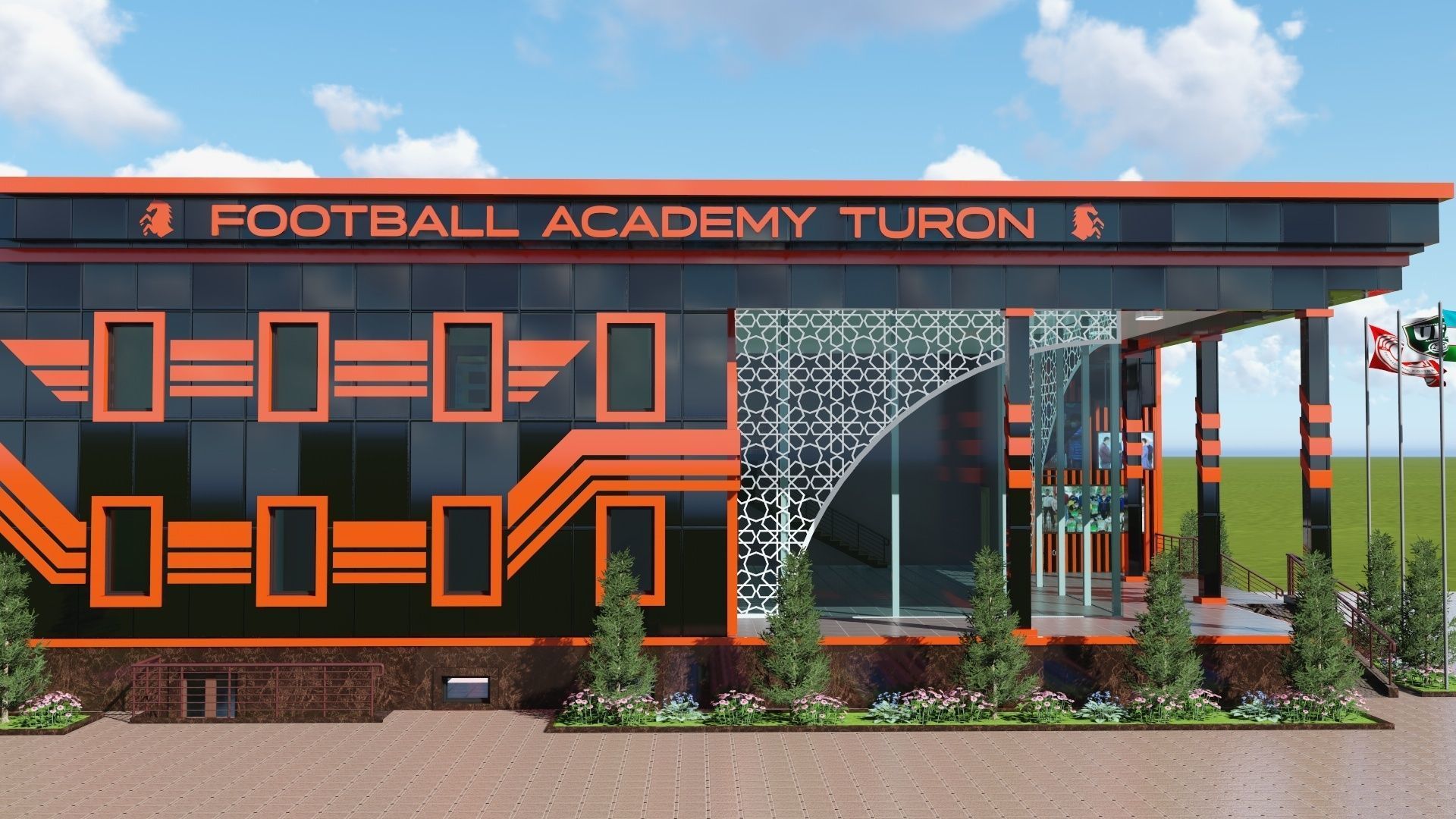 PFC TURON FOOTBALL ACADEMY UZBEKISTAN FERGANA YAYPAN 3D model_4