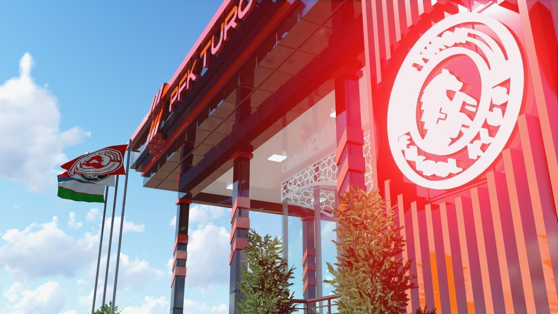 PFC TURON FOOTBALL ACADEMY UZBEKISTAN FERGANA YAYPAN 3D model_13