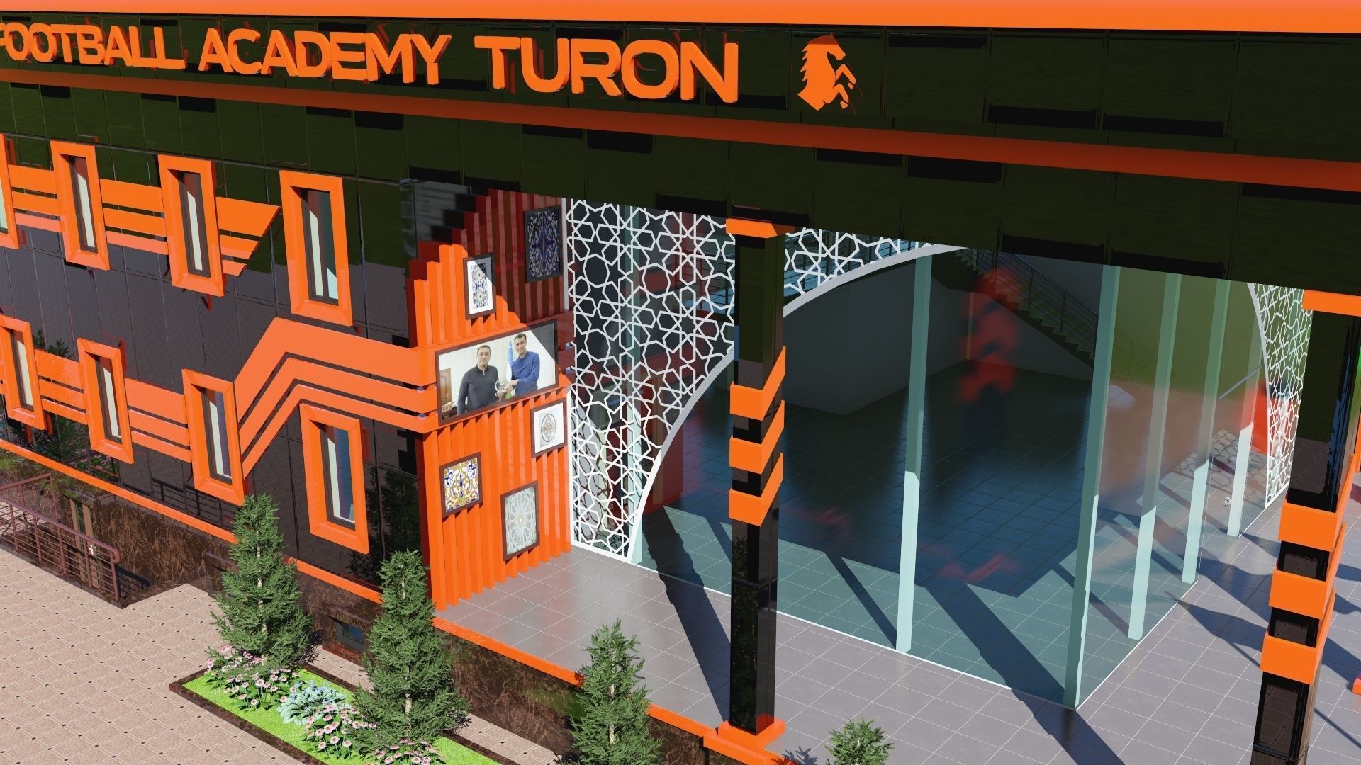 PFC TURON FOOTBALL ACADEMY UZBEKISTAN FERGANA YAYPAN 3D model_15