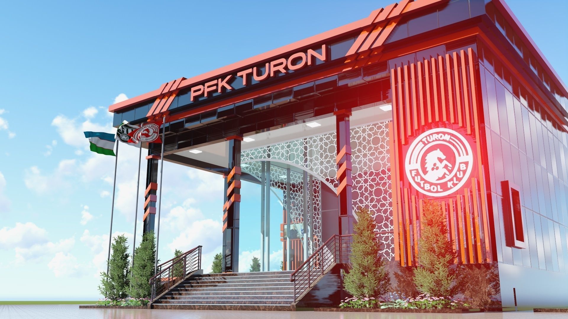 PFC TURON FOOTBALL ACADEMY UZBEKISTAN FERGANA YAYPAN 3D model_9