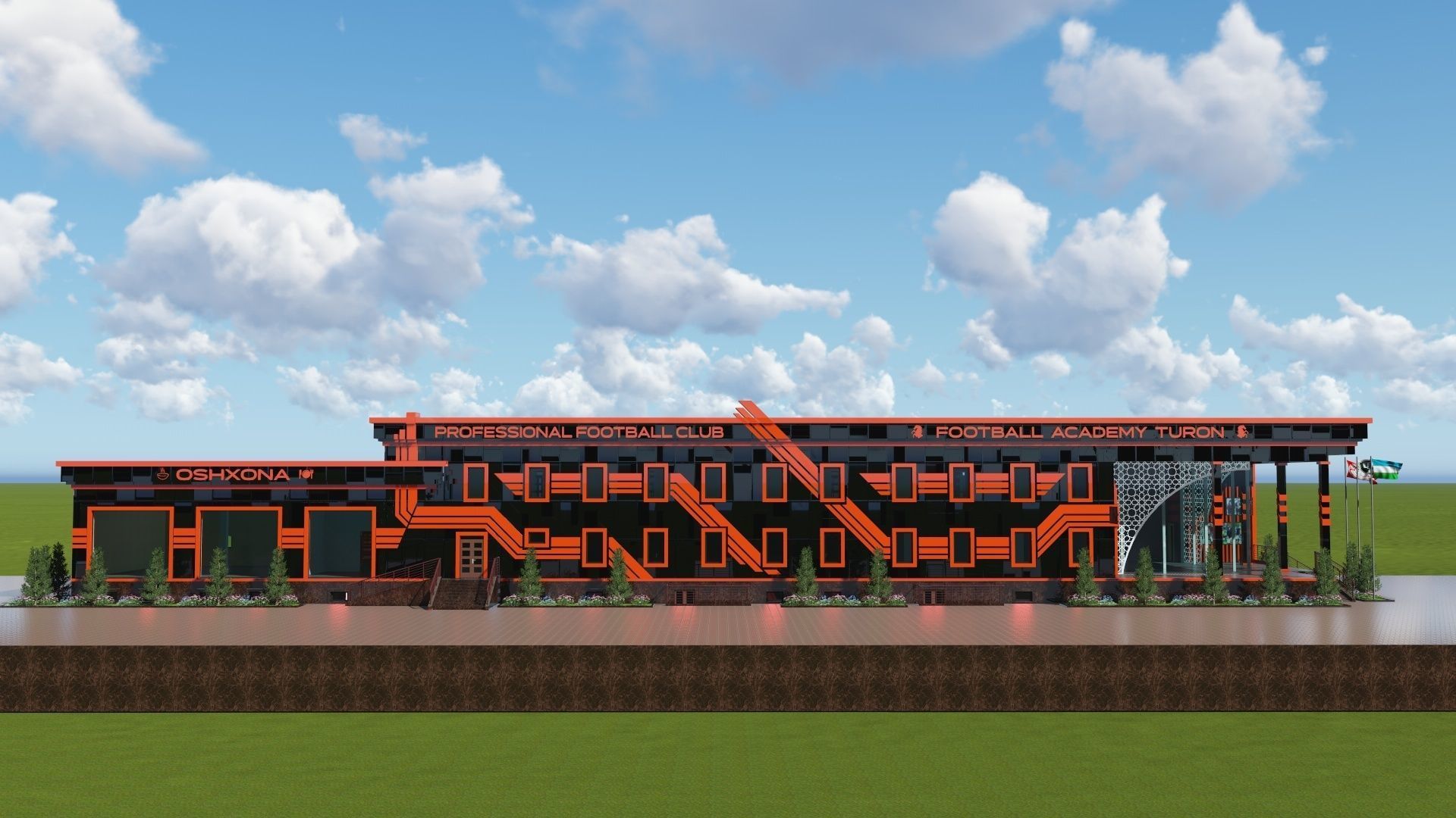 PFC TURON FOOTBALL ACADEMY UZBEKISTAN FERGANA YAYPAN 3D model_1