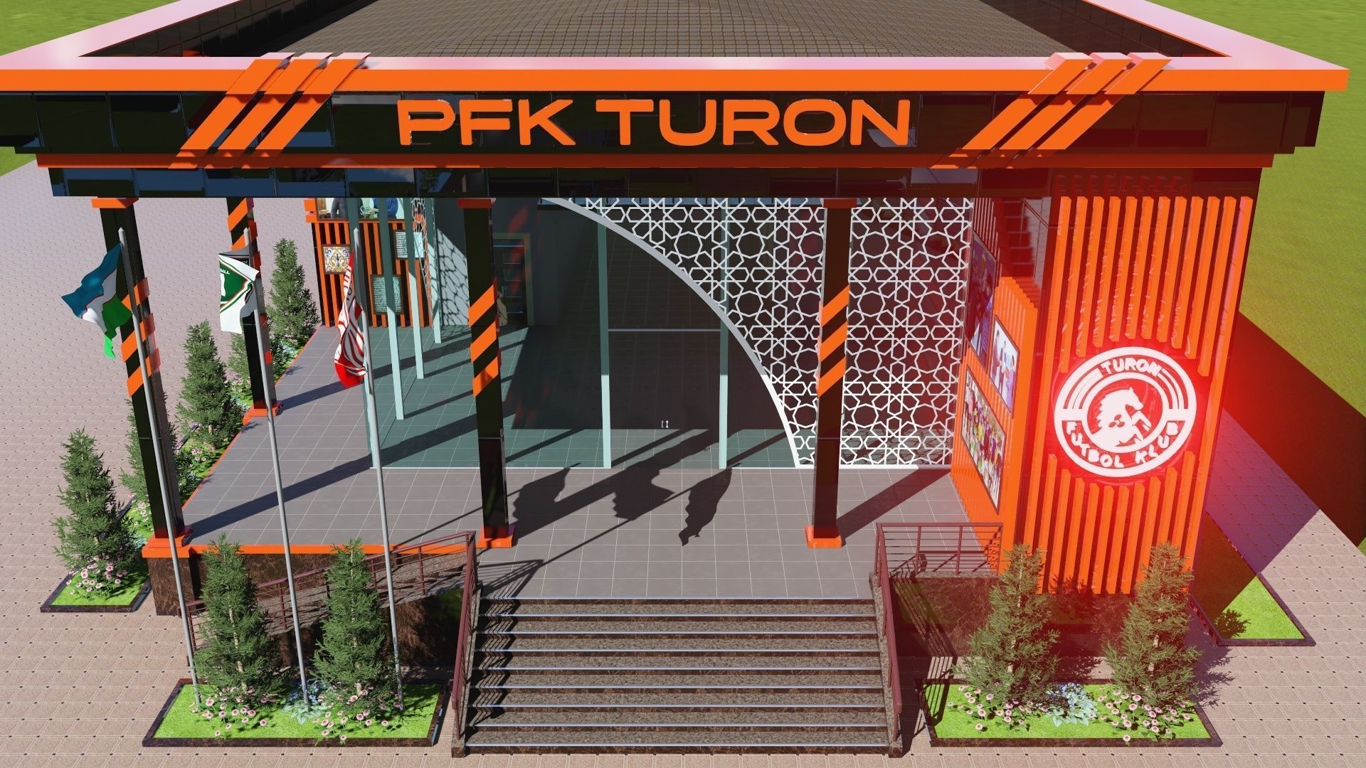 PFC TURON FOOTBALL ACADEMY UZBEKISTAN FERGANA YAYPAN 3D model_17