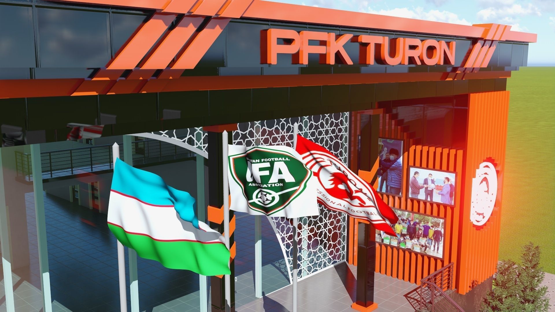 PFC TURON FOOTBALL ACADEMY UZBEKISTAN FERGANA YAYPAN 3D model_11