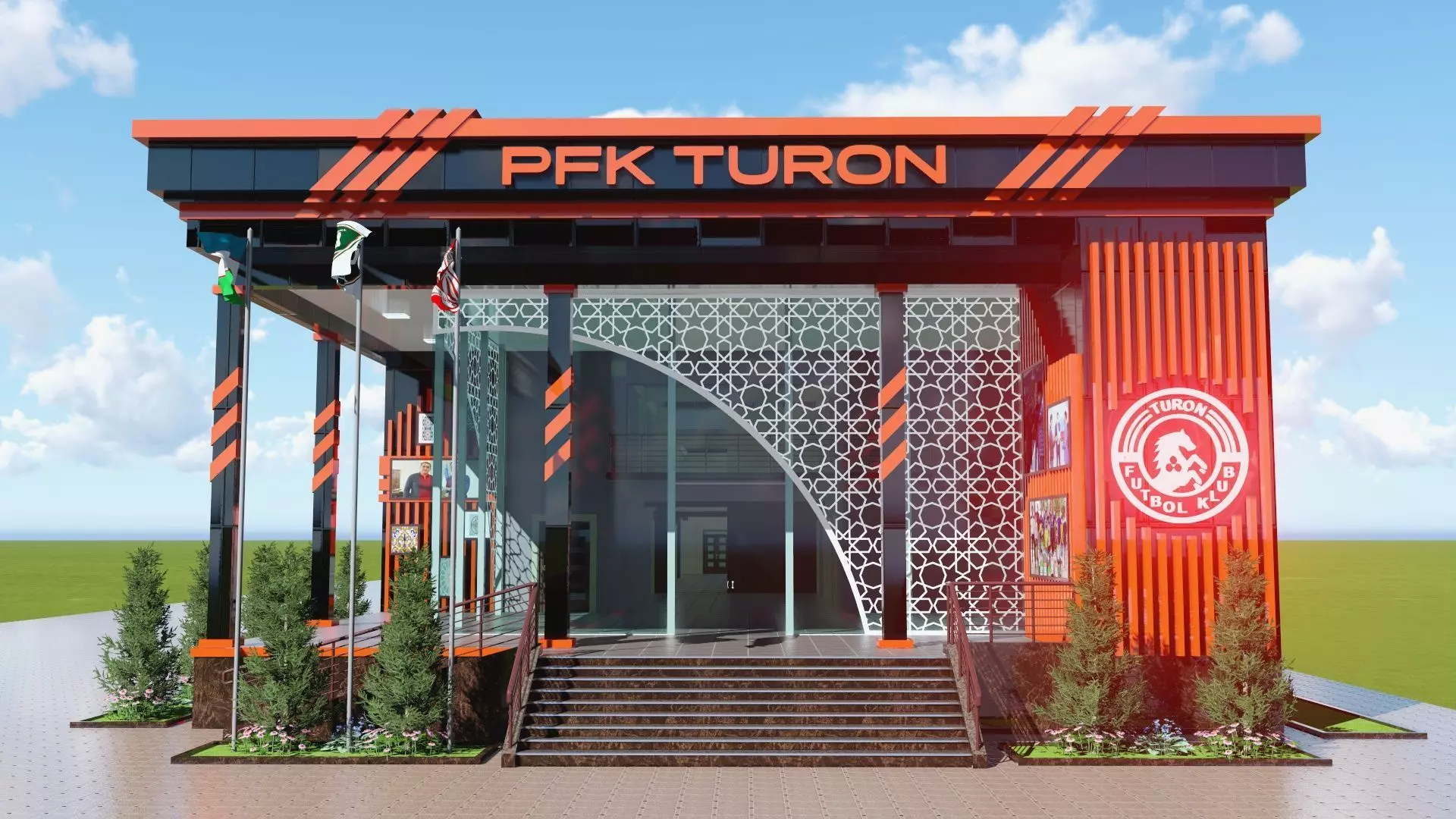 PFC TURON FOOTBALL ACADEMY UZBEKISTAN FERGANA YAYPAN 3D model_0