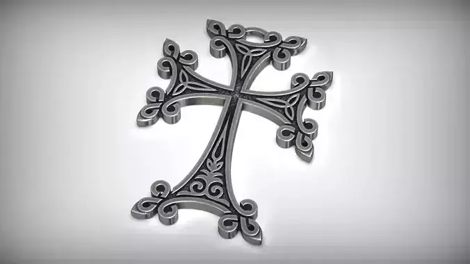 Armenian Cross Stone Khachkar Amulet Pendant