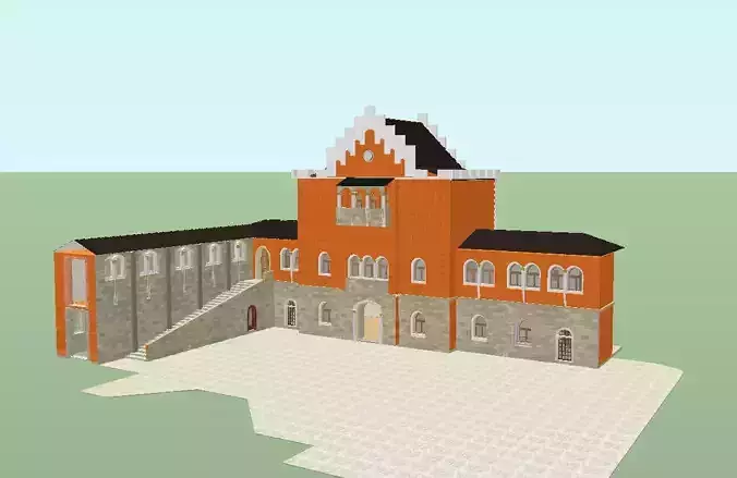 Neuschwanstein Castle Edificio 1 3D model