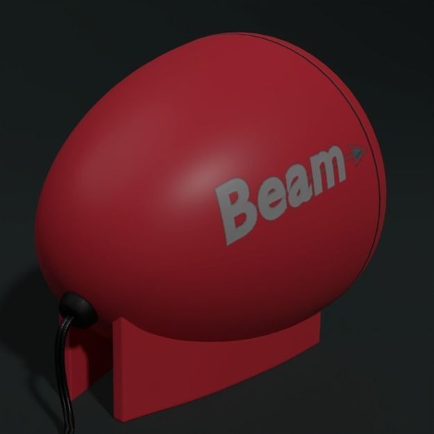 Vintage HIFI Mobile Loudspeaker-Beam SR 408 3D model_5