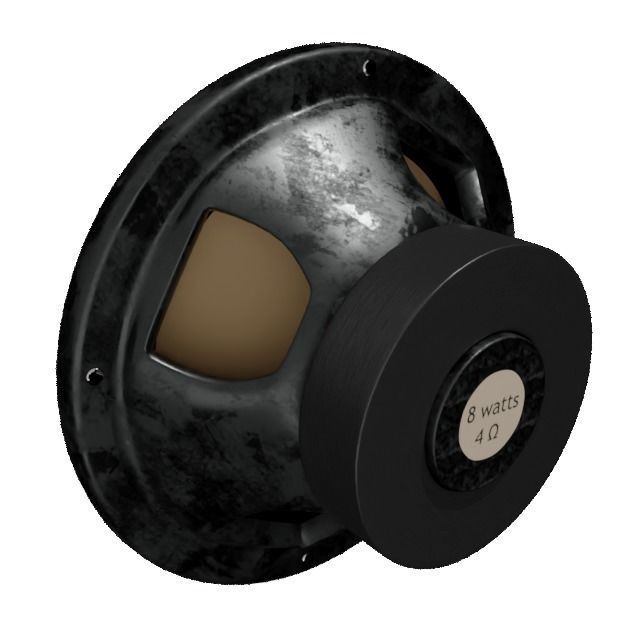 Vintage HIFI Mobile Loudspeaker-Beam SR 408 3D model_13