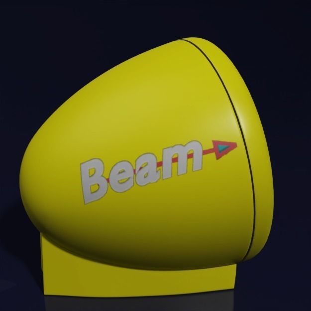 Vintage HIFI Mobile Loudspeaker-Beam SR 408 3D model_4