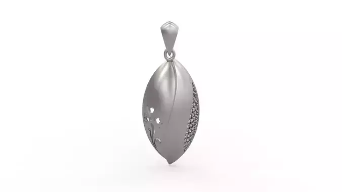 Ultra Vision Diamond Flower Pattern Women Pendant