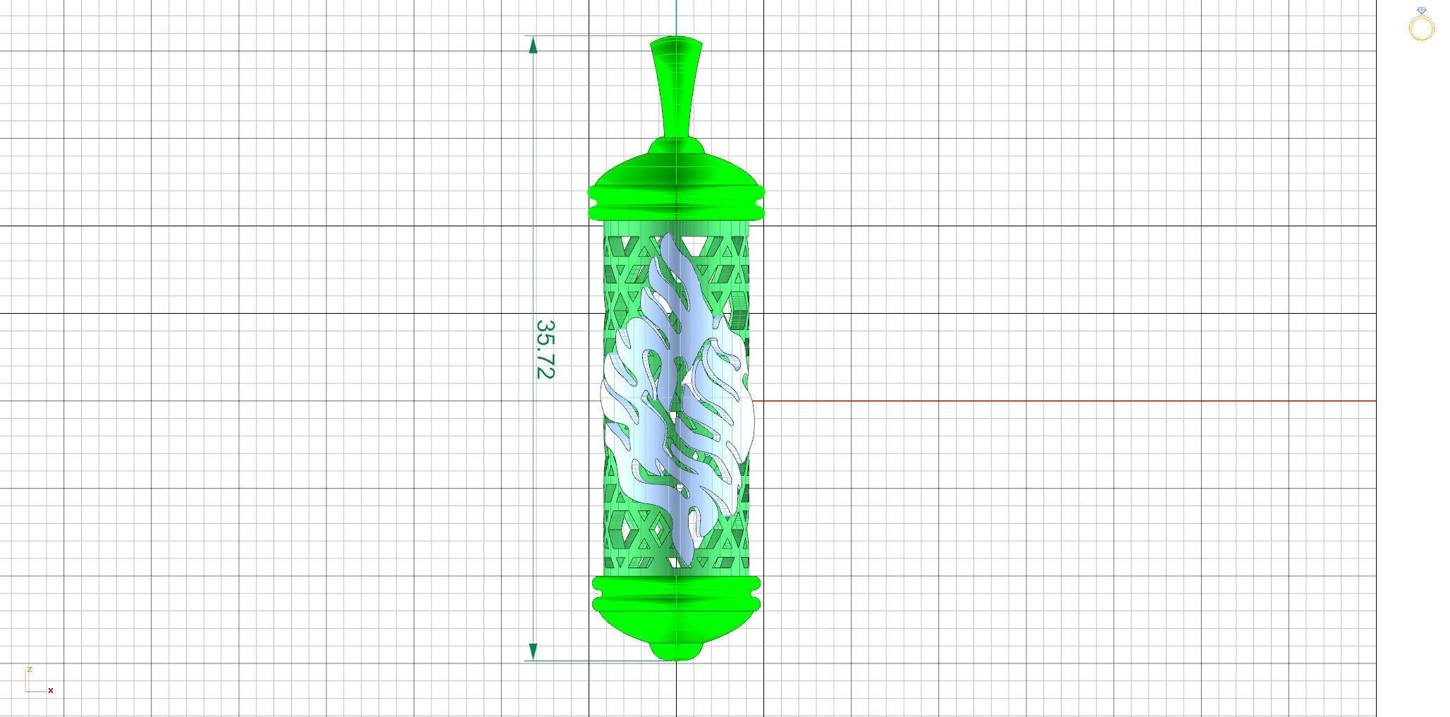 Shema Mezuzah Pendant 2 Sizes 3D print model_8