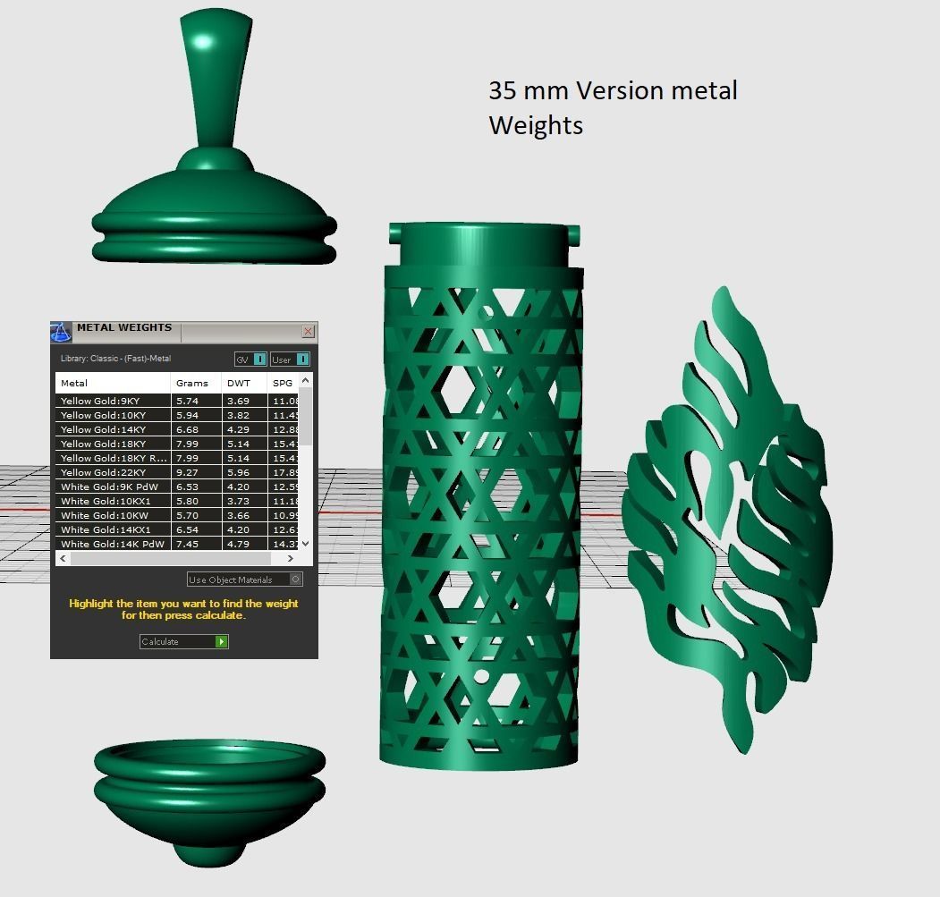 Shema Mezuzah Pendant 2 Sizes 3D print model_7