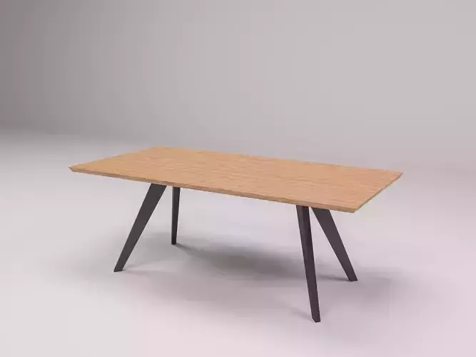 TV cabinet and dining Table 3D model