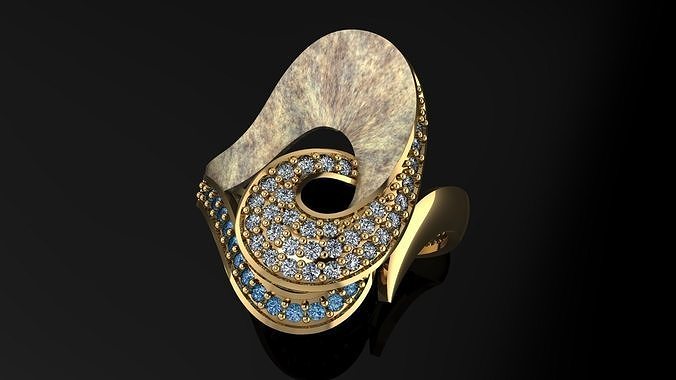 ring gold 3D print model