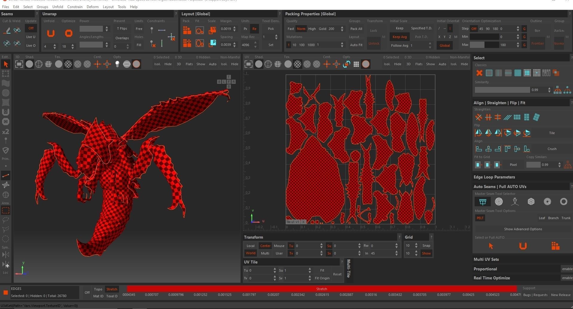 Drone Warrior  Low-poly 3D model_6