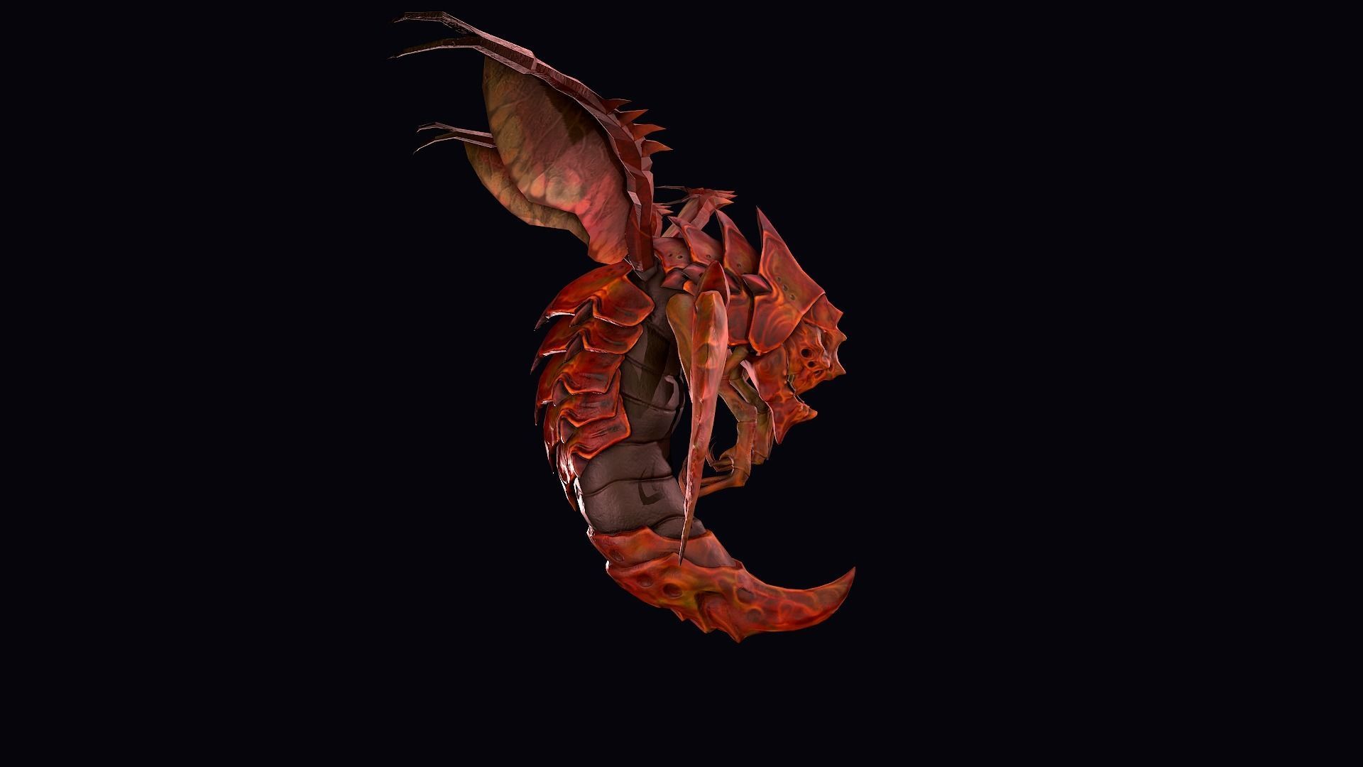 Drone Warrior  Low-poly 3D model_3