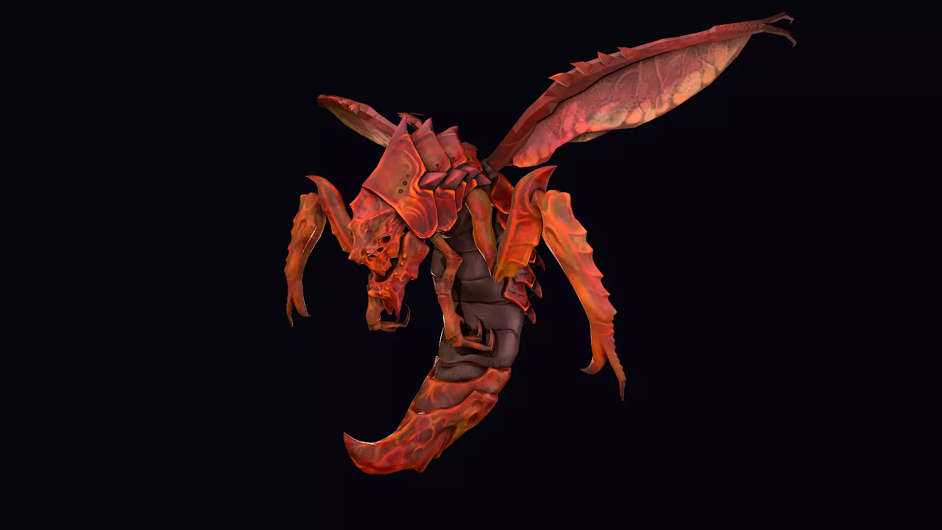 Drone Warrior  Low-poly 3D model_0