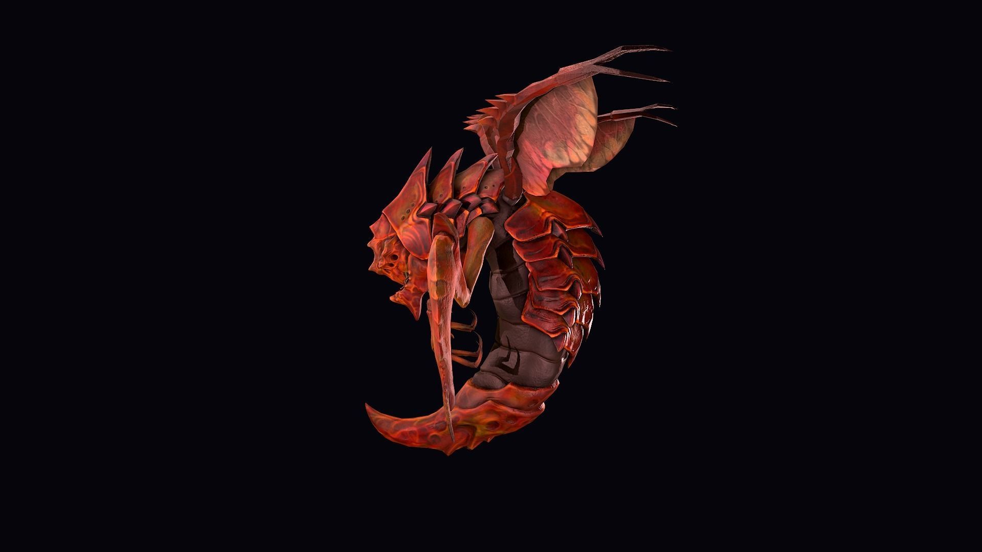 Drone Warrior  Low-poly 3D model_1