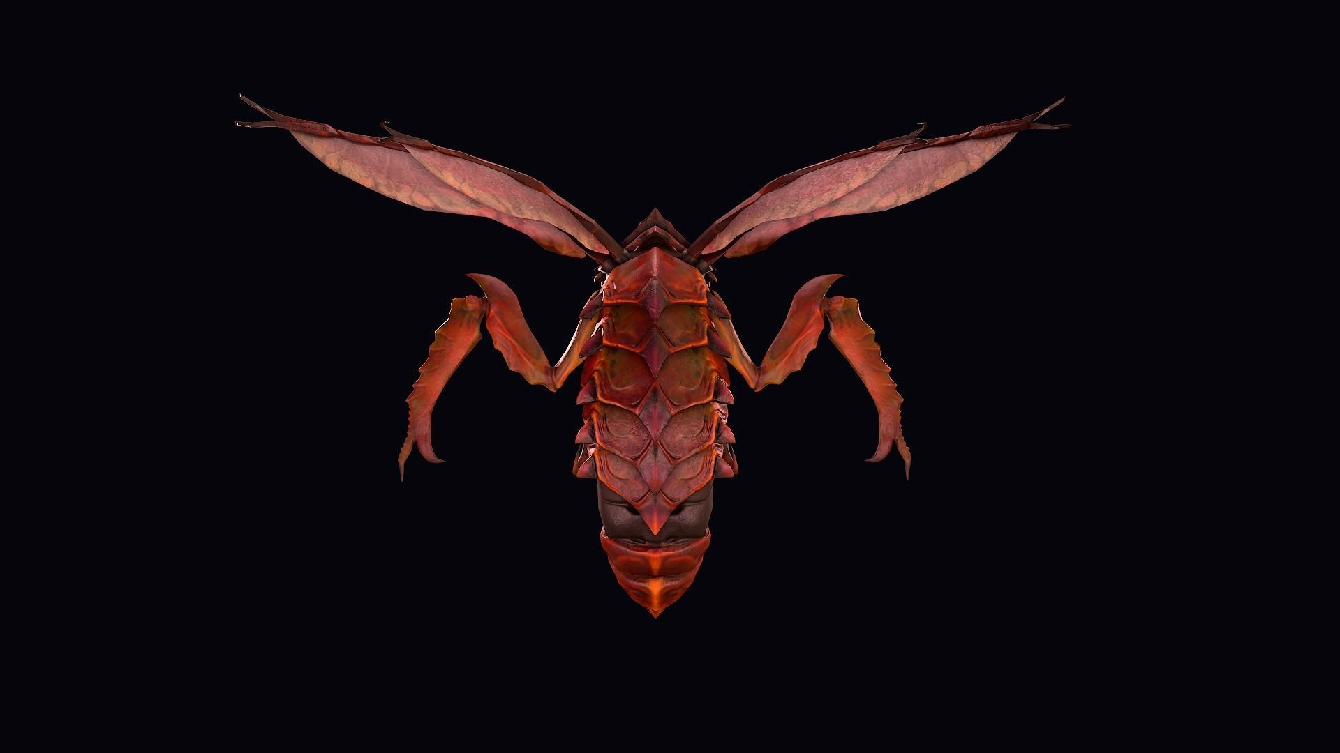 Drone Warrior  Low-poly 3D model_2