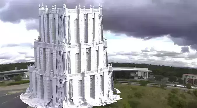 Gothic mausoleum Temple