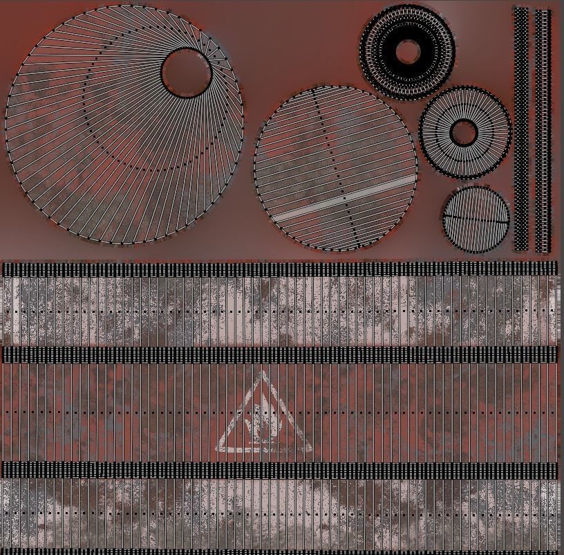 Metal barrels low poly collection  Low-poly 3D model_10