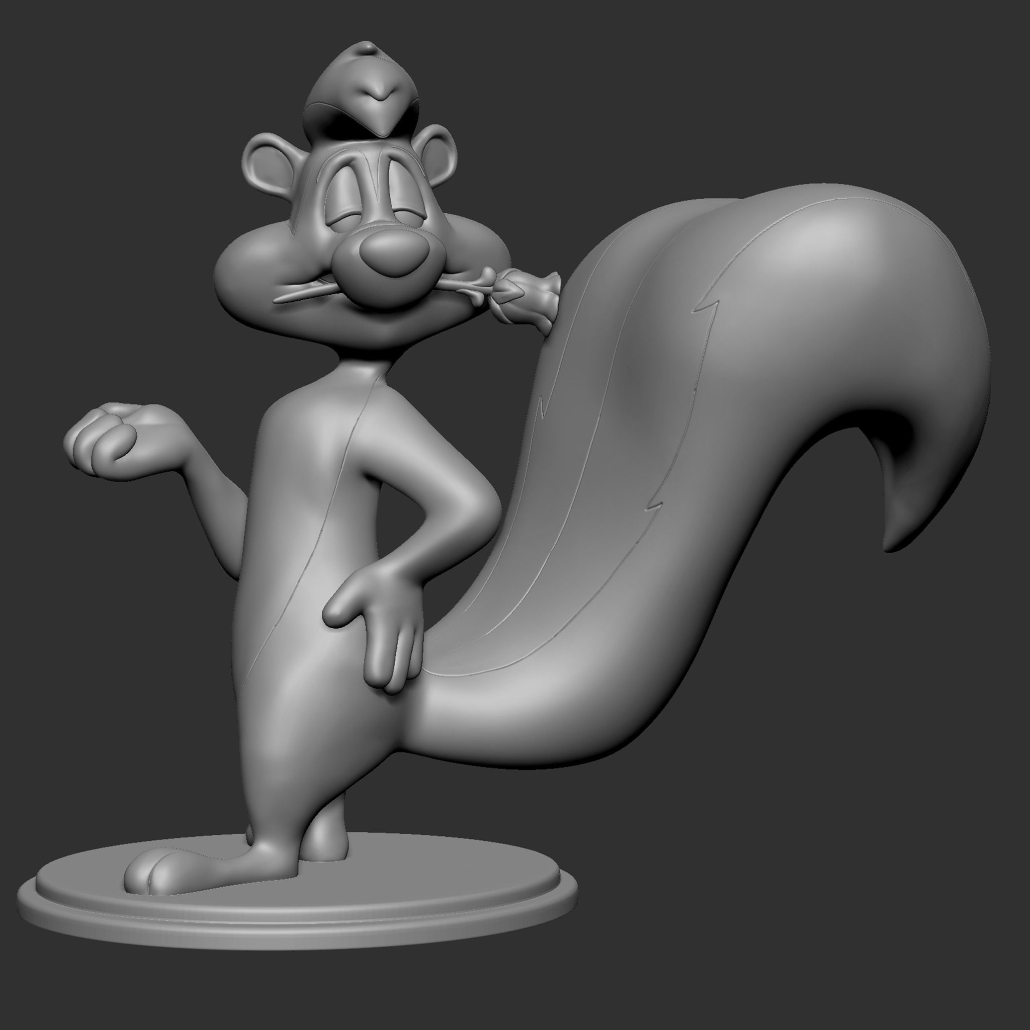 Pepe Le Pew 3D print model_11
