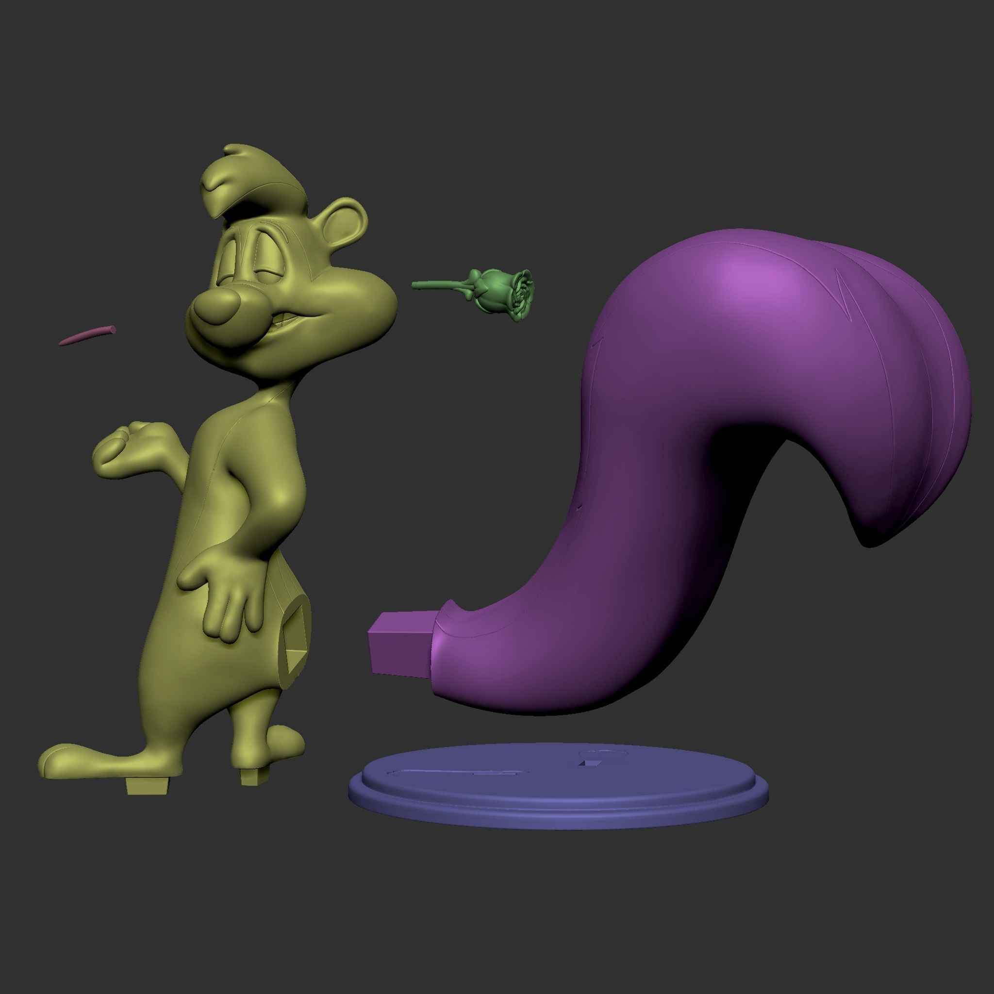 Pepe Le Pew 3D print model_21