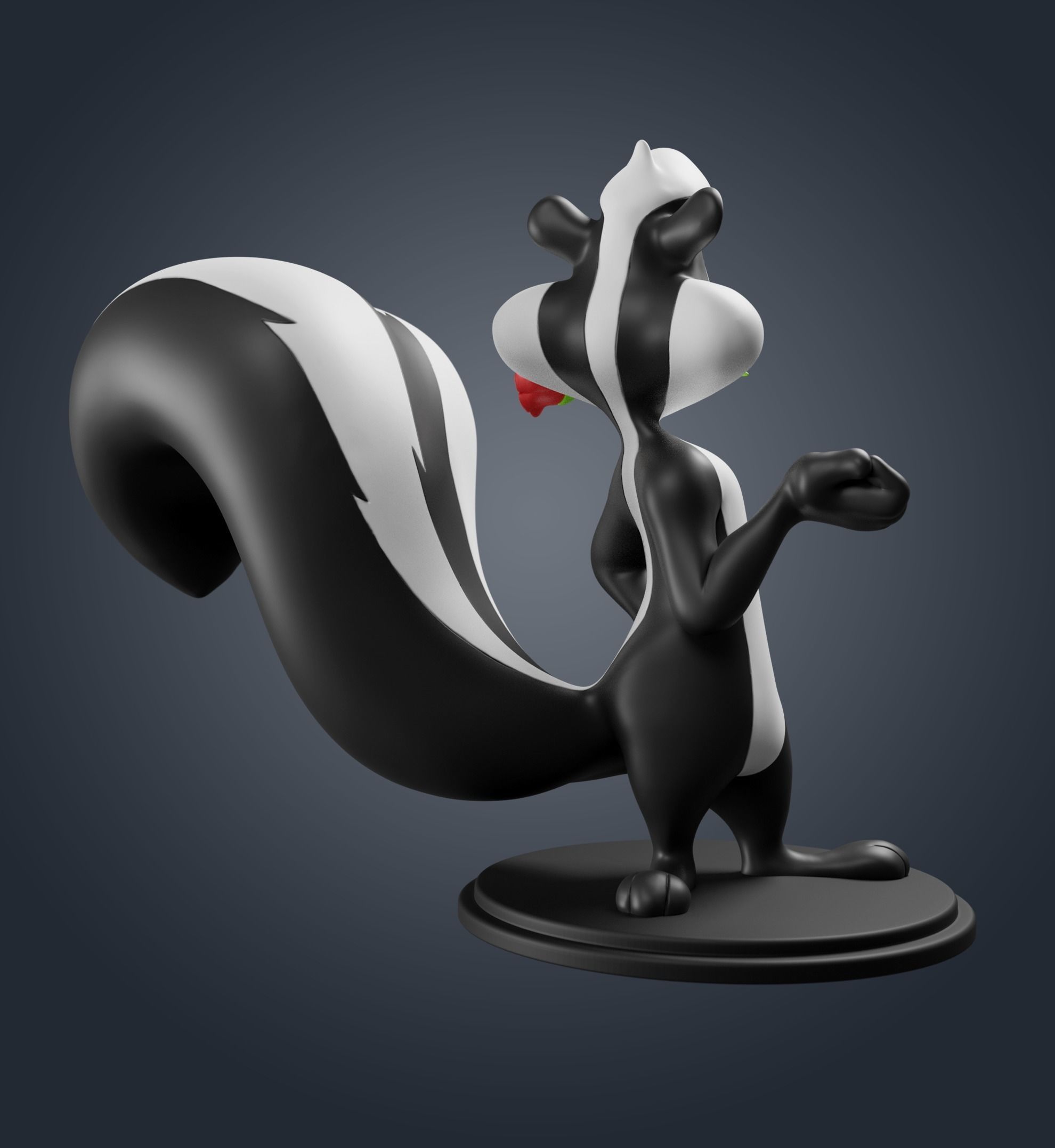 Pepe Le Pew 3D print model_5