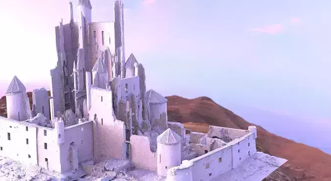 King Arthur castle ruins extended