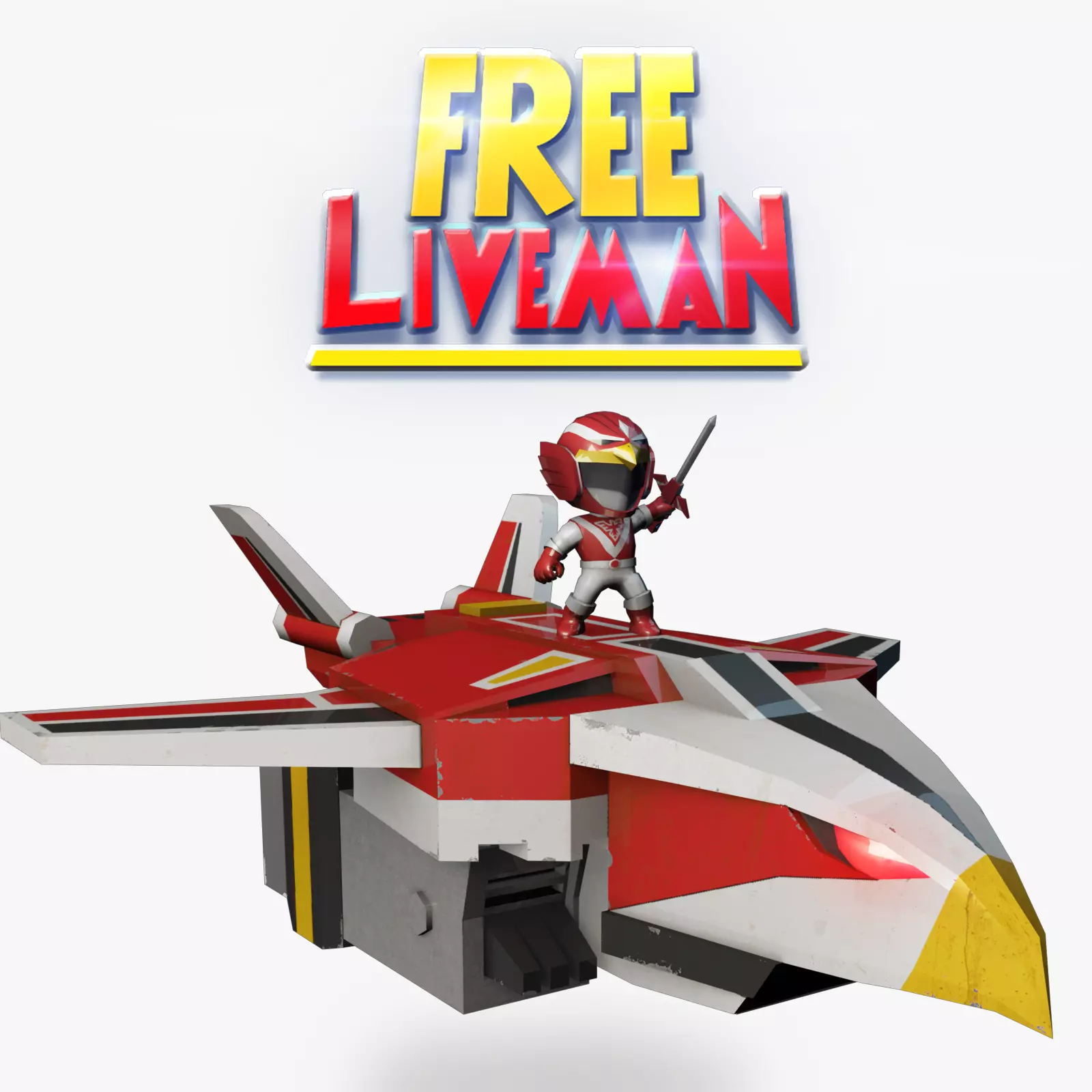 Liveman Red Falcon Free 3D print model