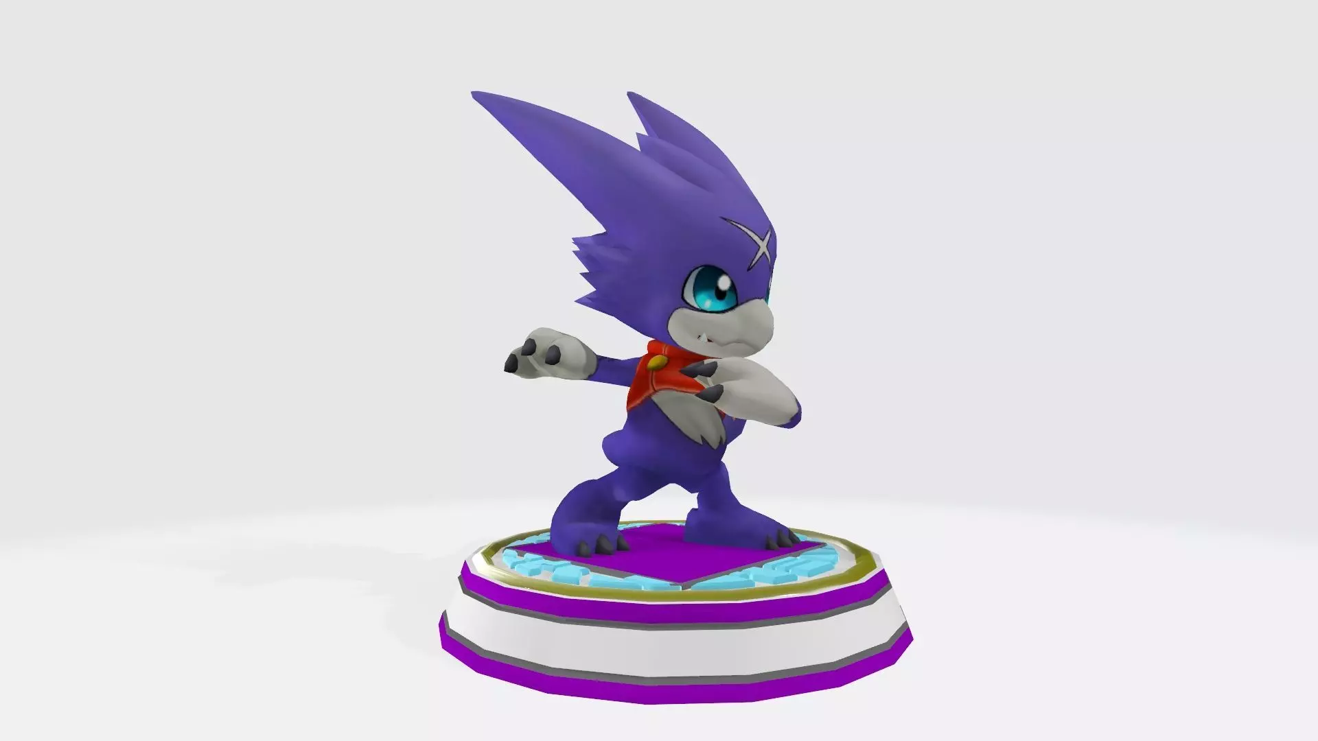 Gumdramon sonic hedgehog trophy 3D print model_0