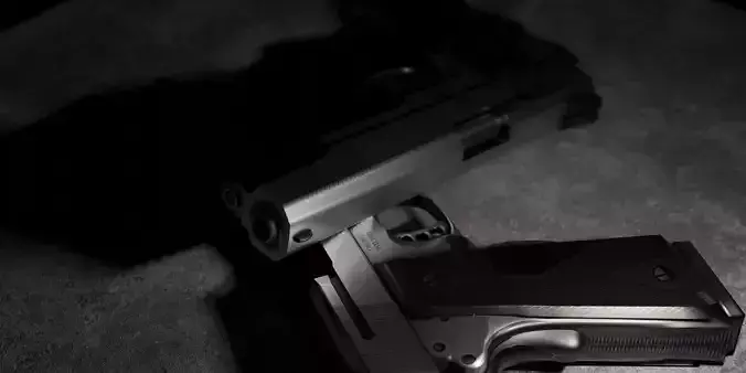 Best Realistic Pistol Gun 3D model