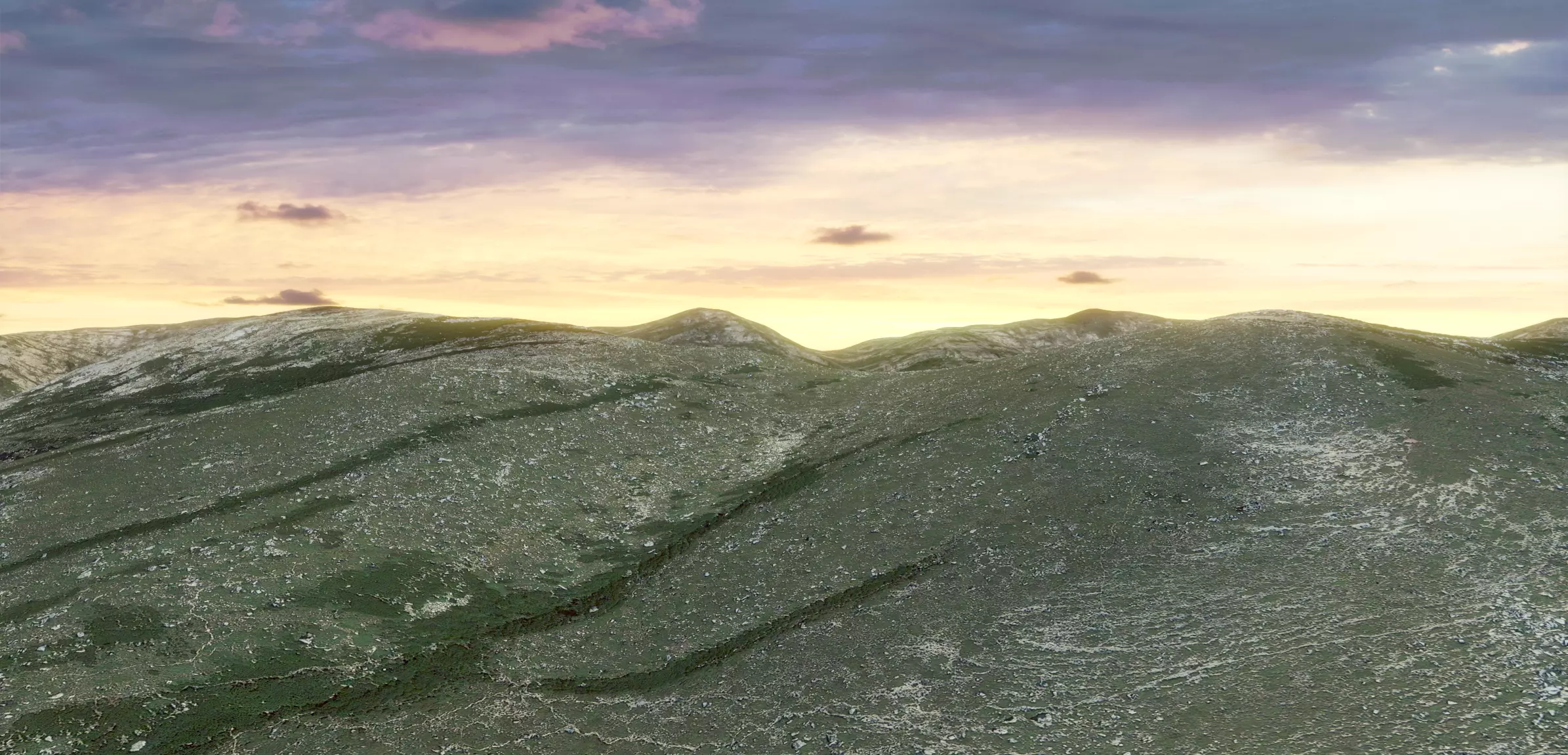 10 Background kitbash landscapes for your main scene Vol2 Low-poly 3D model_0