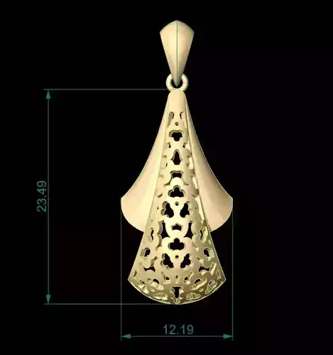 Ultra Vision Flower Drop Women Pendant