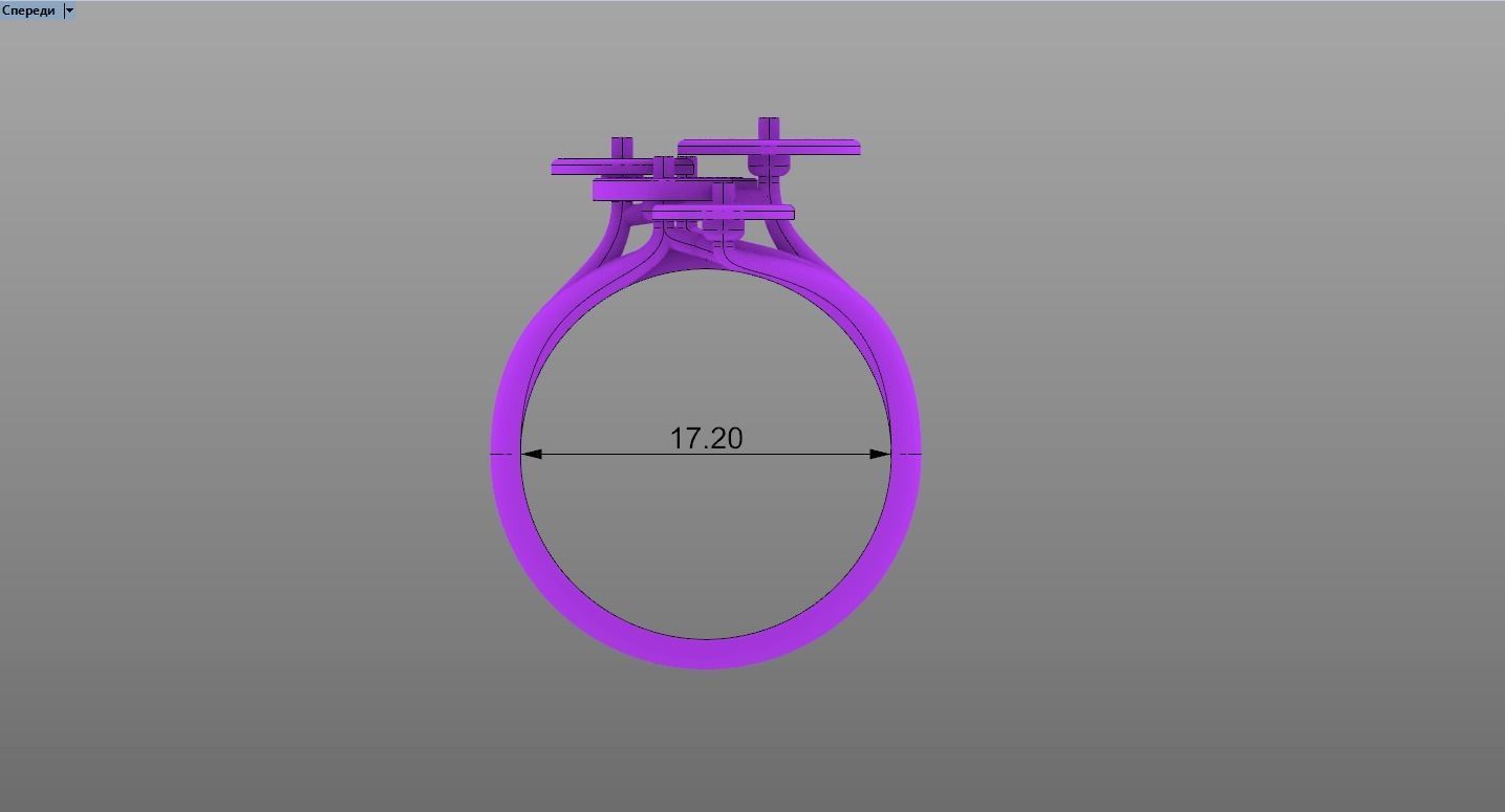 Ring BuLGARI 3D print model_6