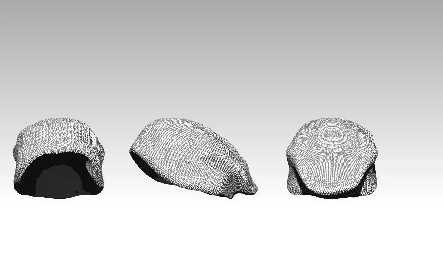 Fashion hat 3D print model_0