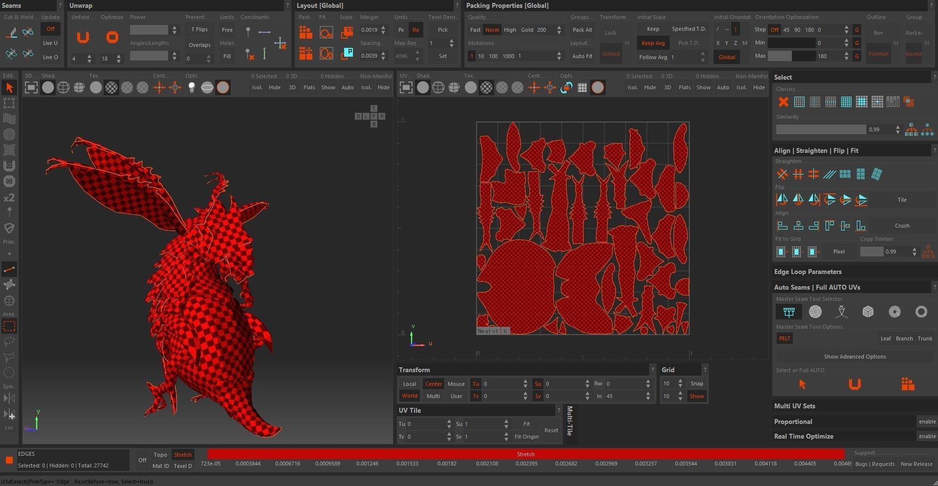 Drone Worker Low-poly 3D model_7
