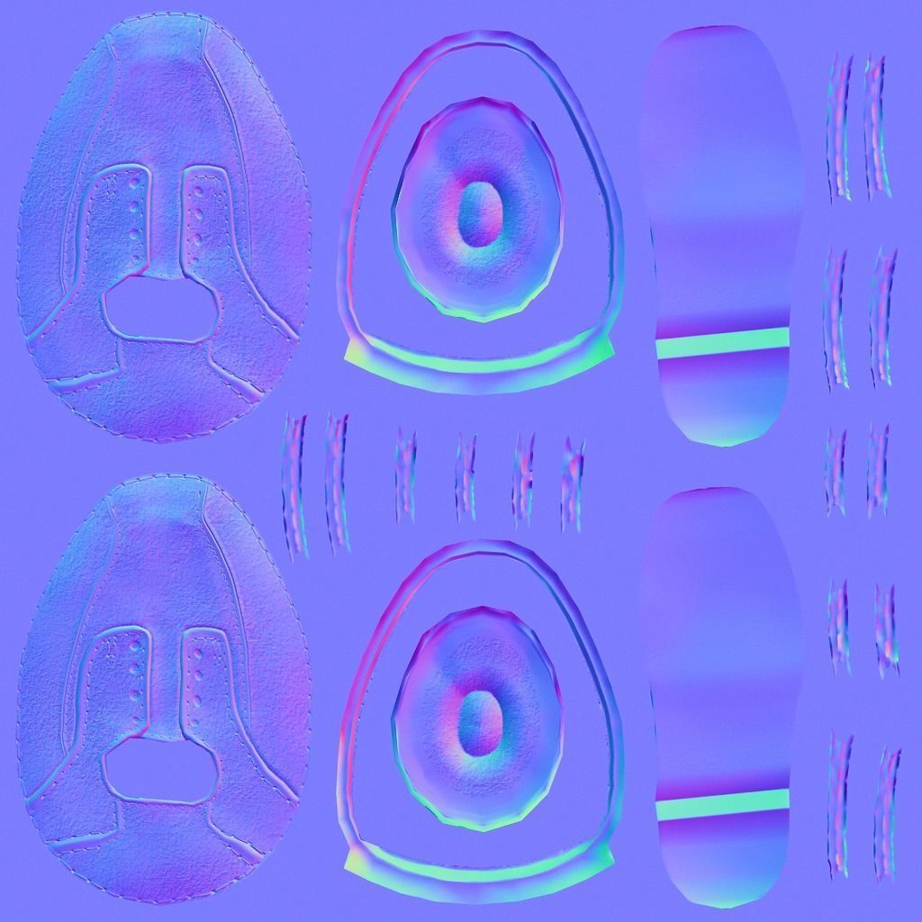 Police female Indian character Rigged Low-poly 3D model_19