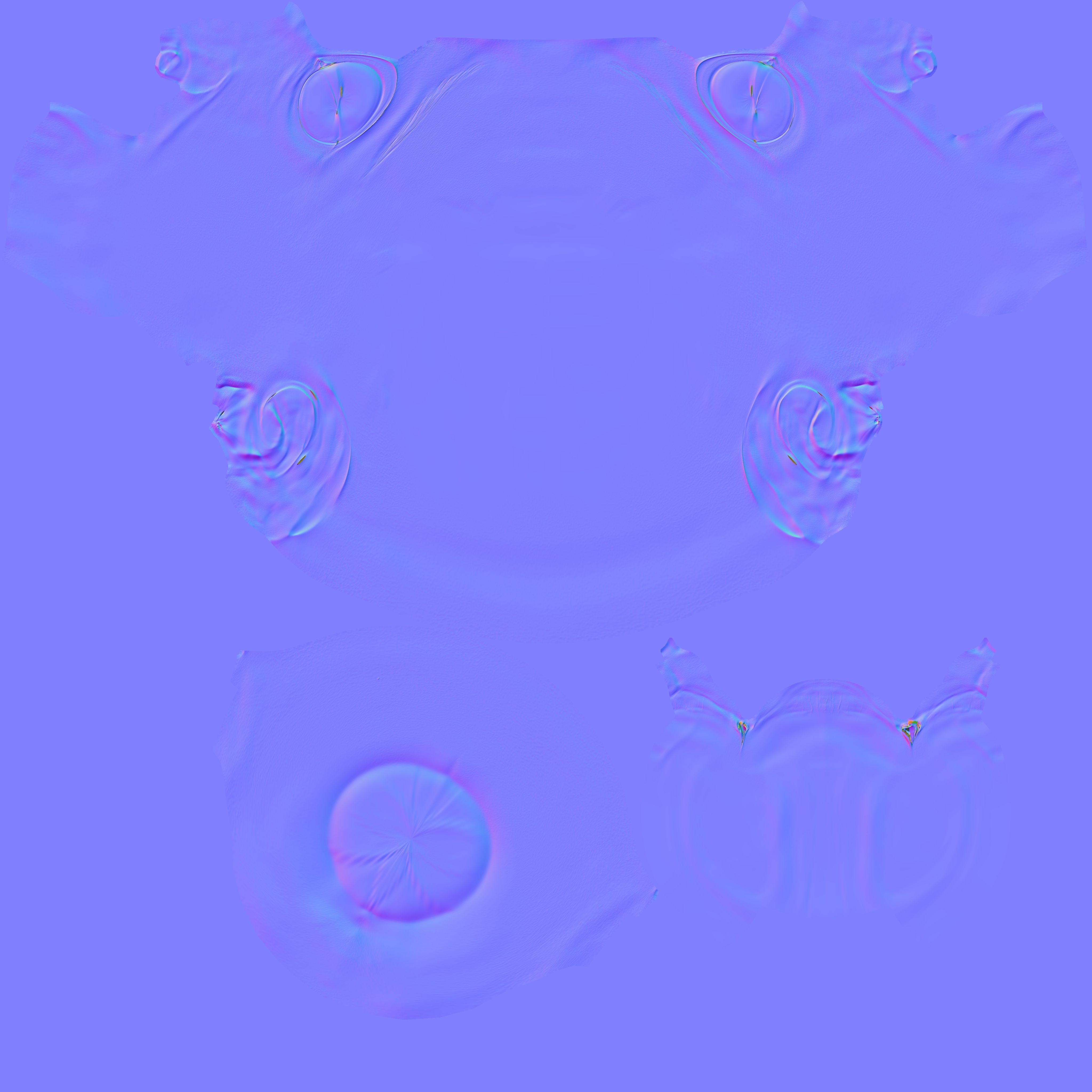 Police female Indian character Rigged Low-poly 3D model_12