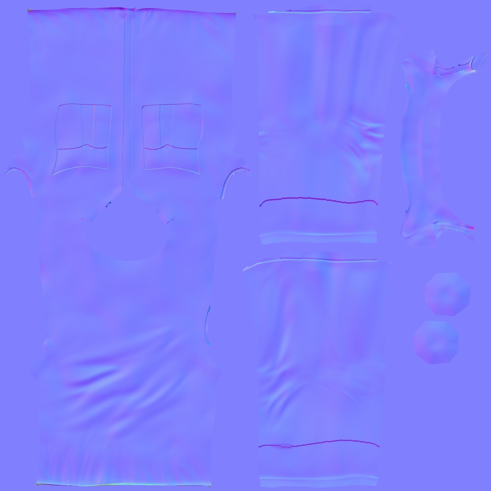 Police female Indian character Rigged Low-poly 3D model_15