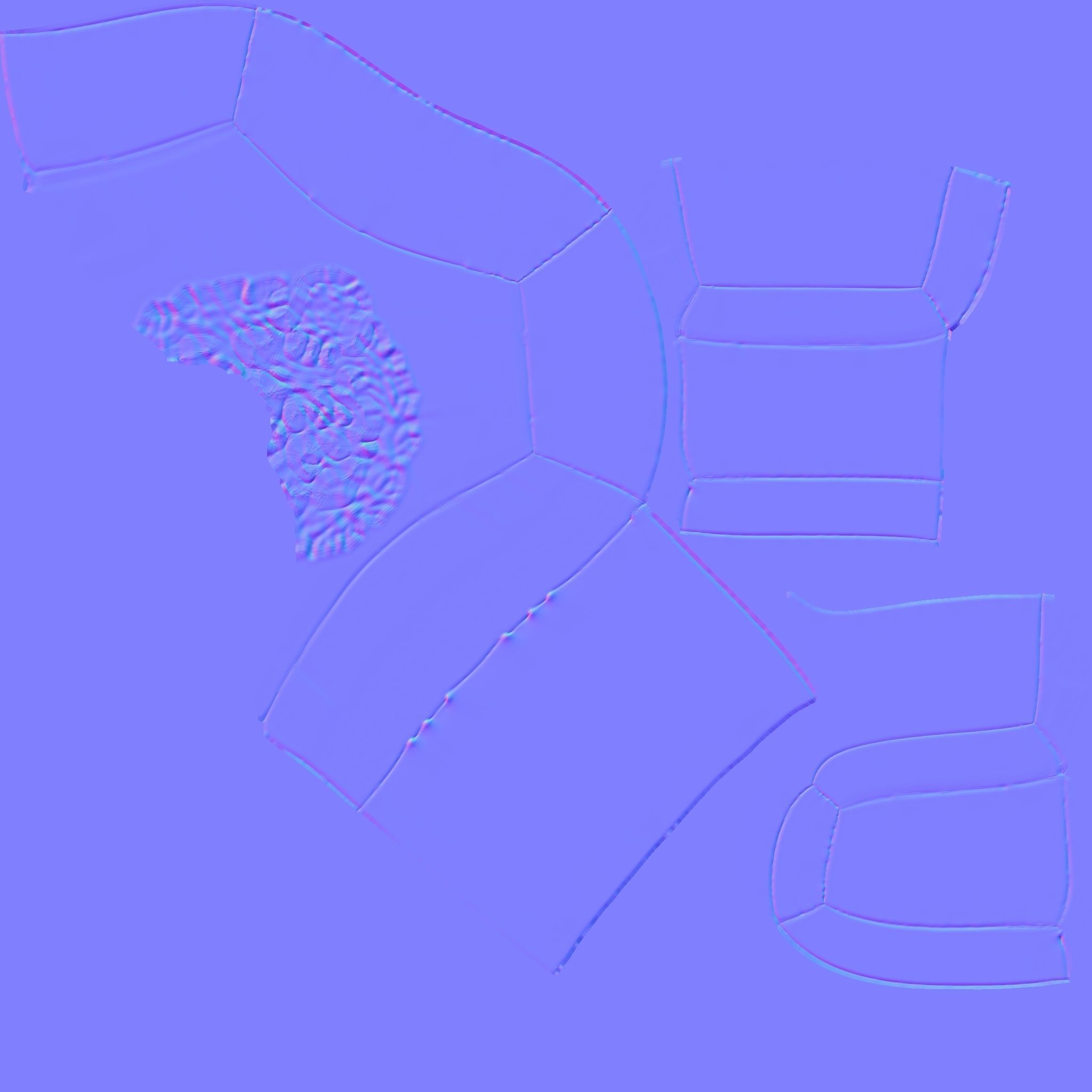 Police female Indian character Rigged Low-poly 3D model_9