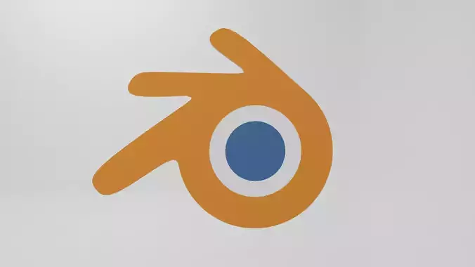 Blender Logo 3D Model